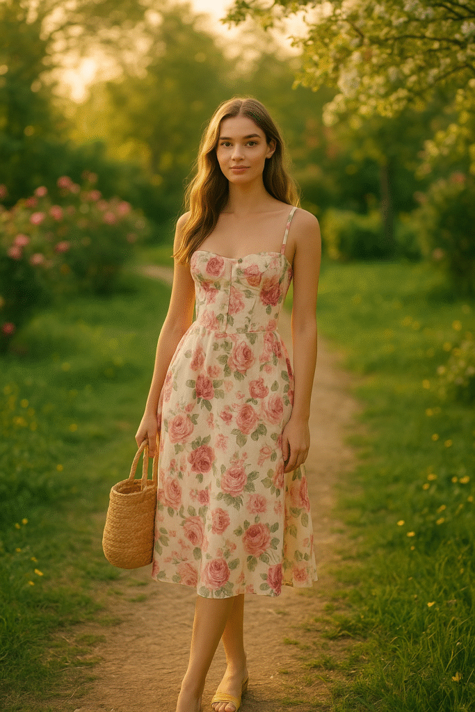 Floral corset dresses