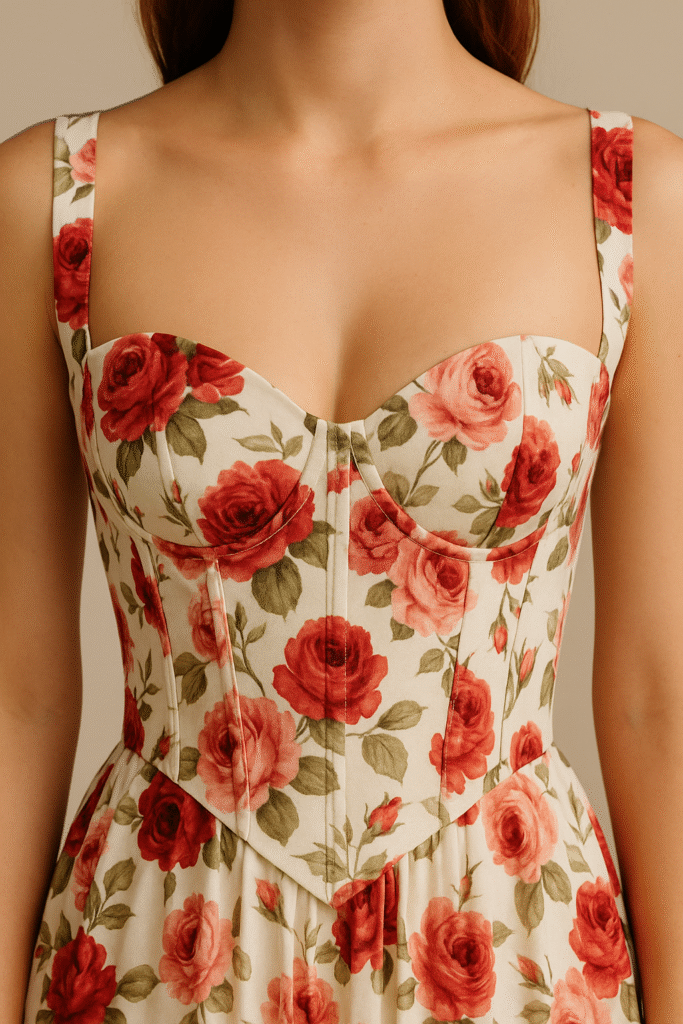 Floral corset dresses