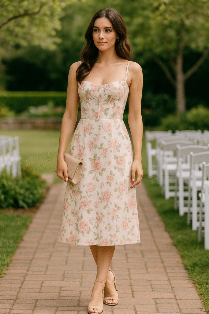 Floral corset dresses