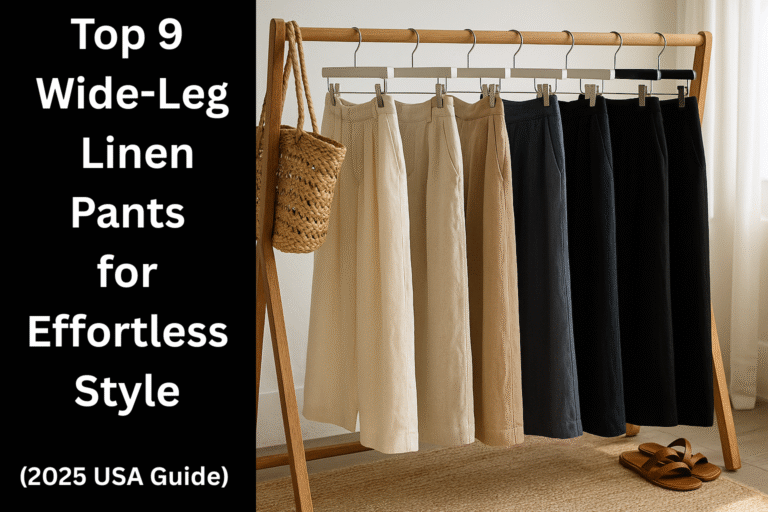 wide-leg linen pants